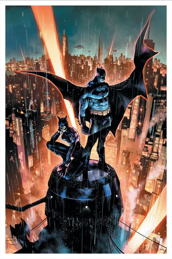 DC Comics Art Print Batman &amp; Catwoman 41 x 61 cm - keretezetlen vászonkép termékfotó