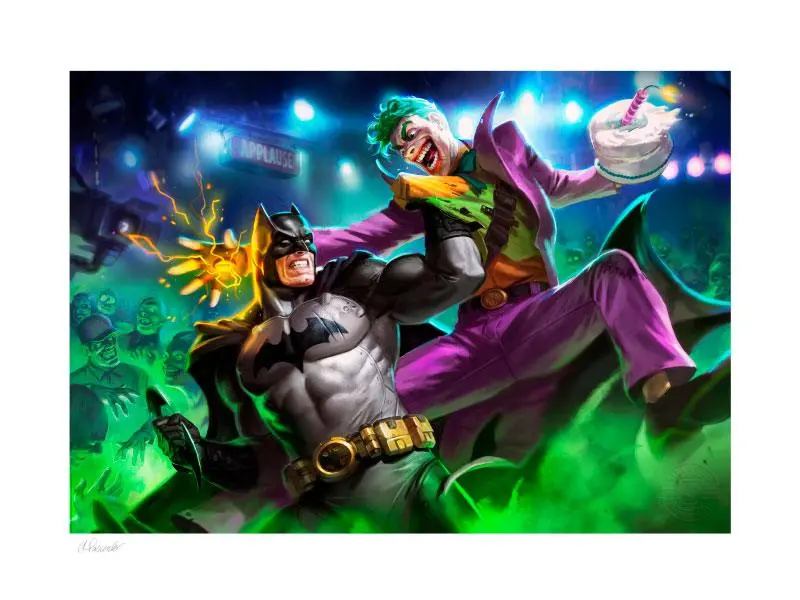 DC Comics Art Print Batman vs The Joker 46 x 61 cm - keretezetlen vászonkép termékfotó