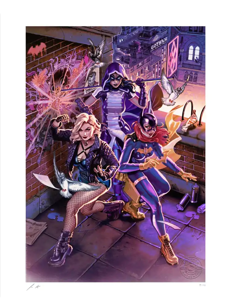 DC Comics Art Print Birds of Prey: Dawn Variant 46 x 61 cm - keretezetlen vászonkép termékfotó