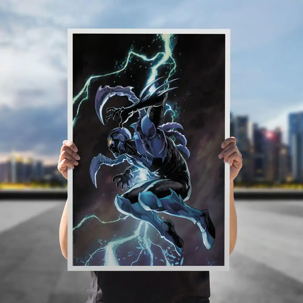 DC Comics Art Print Blue Beetle 41 x 61 cm - keretezetlen vászonkép termékfotó