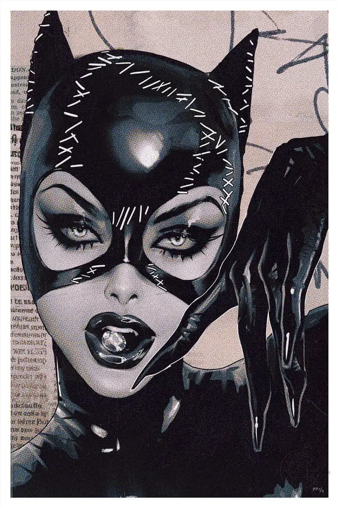 DC Comics Art Print Catwoman #50 41 x 61 cm - keretezetlen vászonkép termékfotó