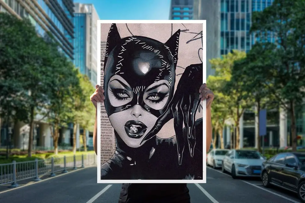 DC Comics Art Print Catwoman #50 41 x 61 cm - keretezetlen vászonkép termékfotó