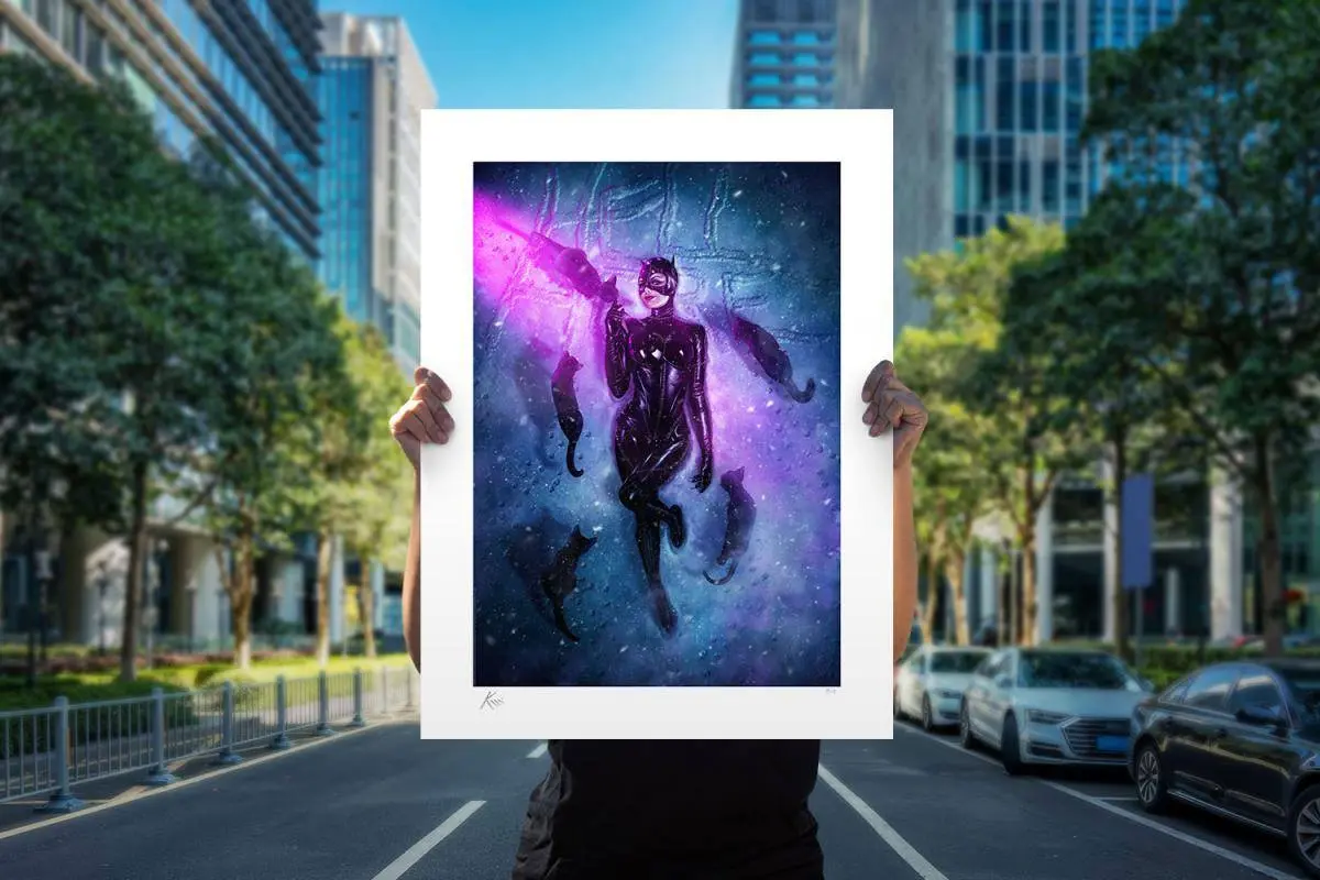 DC Comics Art Print Catwoman: HellO THere 46 x 61 cm - keretezetlen vászonkép termékfotó