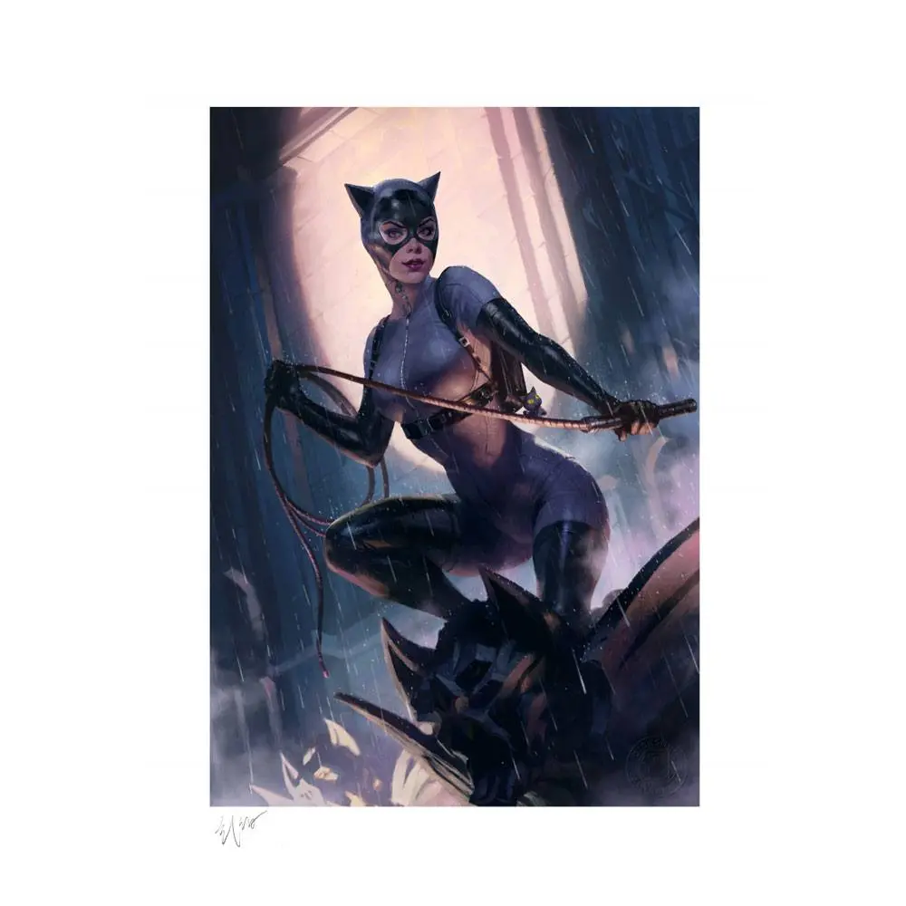 DC Comics Art Print Catwoman Variant 46 x 61 cm - keretezetlen vászonkép termékfotó