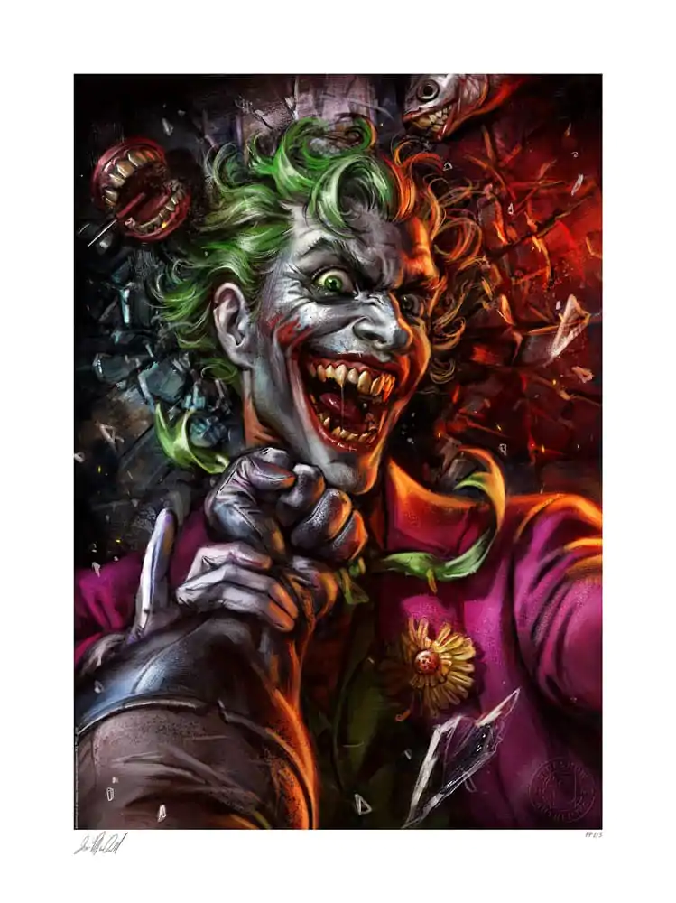 DC Comics Art Print Eternal Enemies: The Joker vs Batman 46 x 61 cm - keretezetlen vászonkép termékfotó