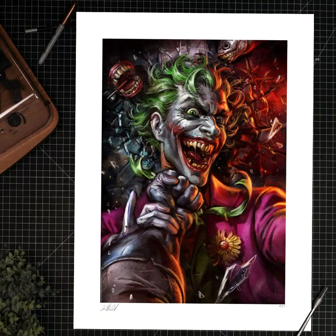 DC Comics Art Print Eternal Enemies: The Joker vs Batman 46 x 61 cm - keretezetlen vászonkép termékfotó