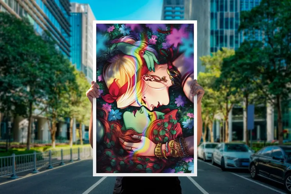DC Comics Art Print Harley & Ivy 41 x 61 cm - keretezetlen vászonkép termékfotó