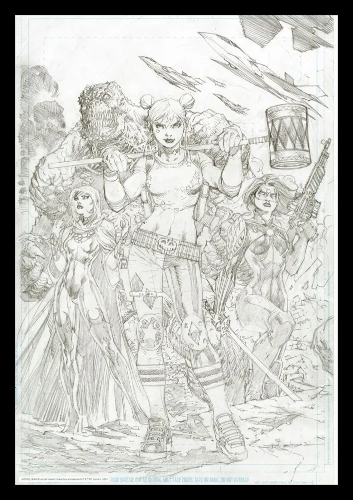 DC Comics Art Print Harley Quinn Comic Book Art Print 42 x 30 cm termékfotó
