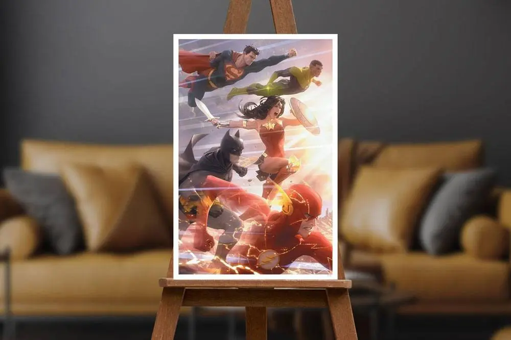 DC Comics Art Print Justice League #49 41 x 61 cm - keretezetlen vászonkép termékfotó