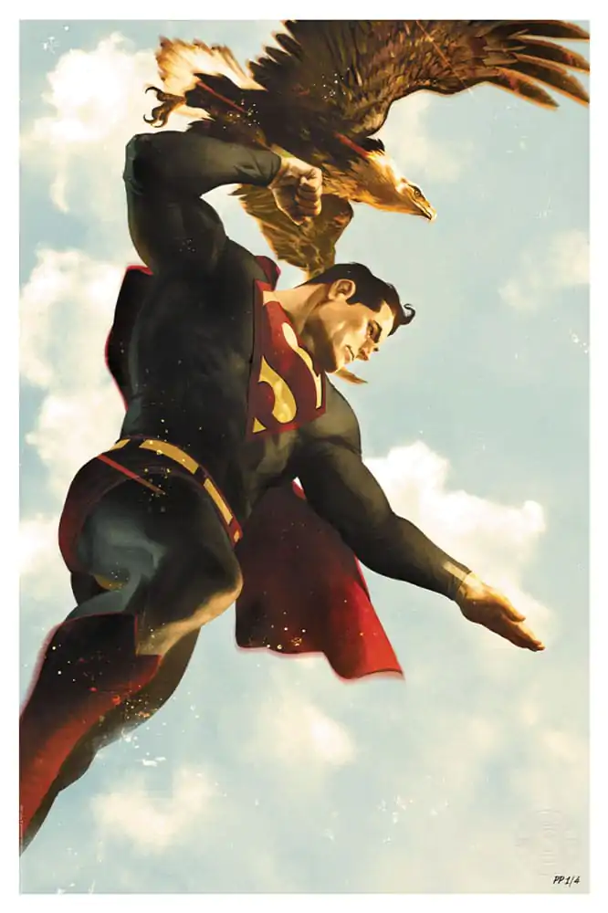 DC Comics Art Print Superman 61 x 41 cm - keretezetlen vászonkép termékfotó