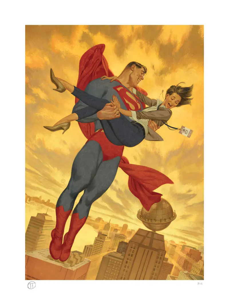 DC Comics Art Print Superman &amp; Lois Lane 46 x 61 cm - keretezetlen vászonkép termékfotó