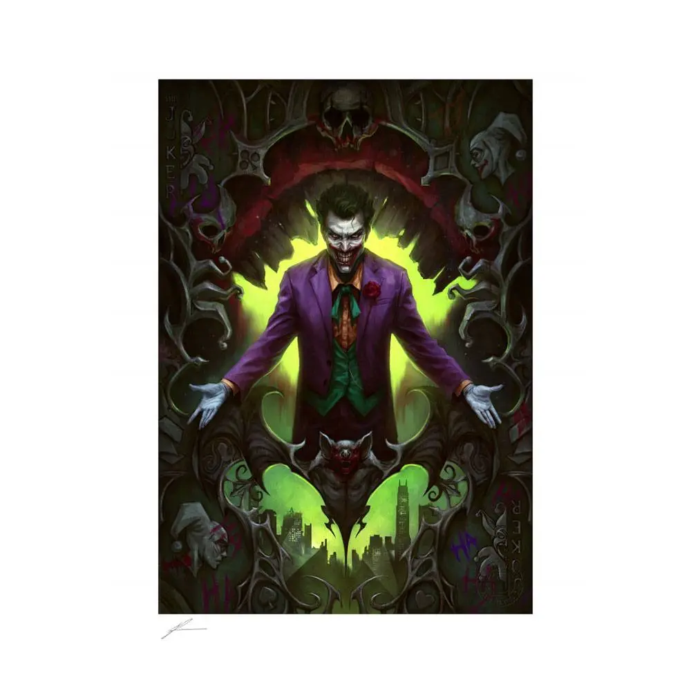 DC Comics Art Print The Joker: Wild Card 46 x 61 cm - keret nélküli vászonkép termékfotó