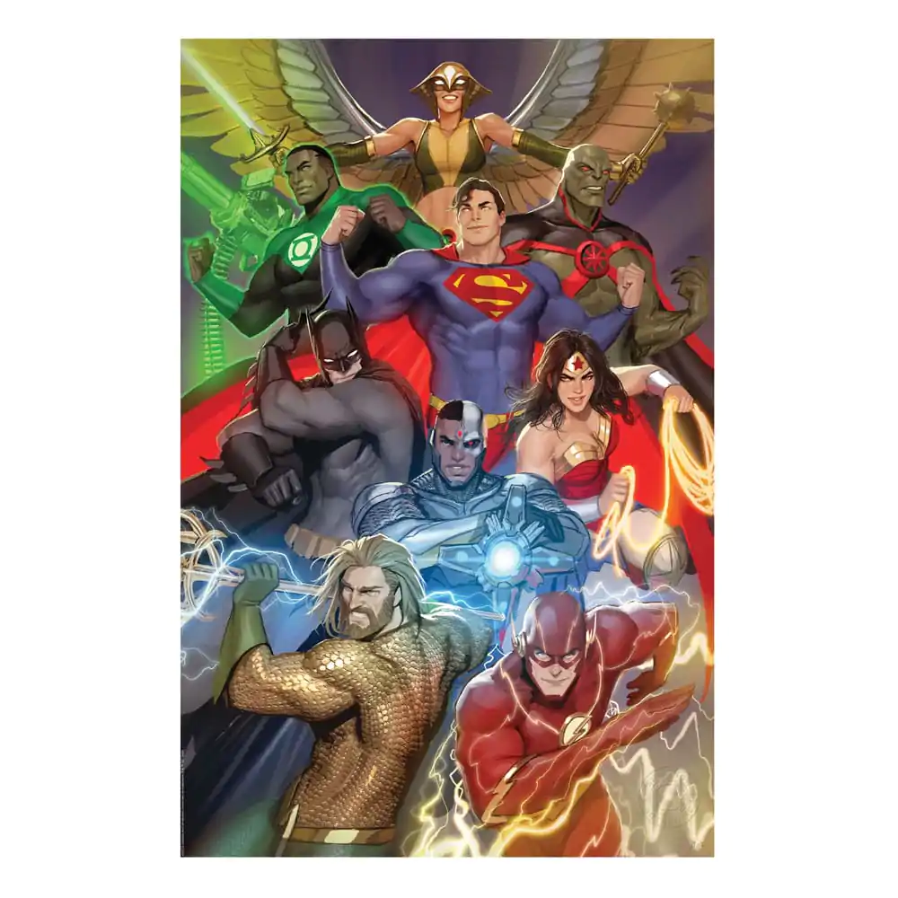 DC Comics Art Print The Justice League 41 x 61 cm - keretezetlen vászonkép termékfotó