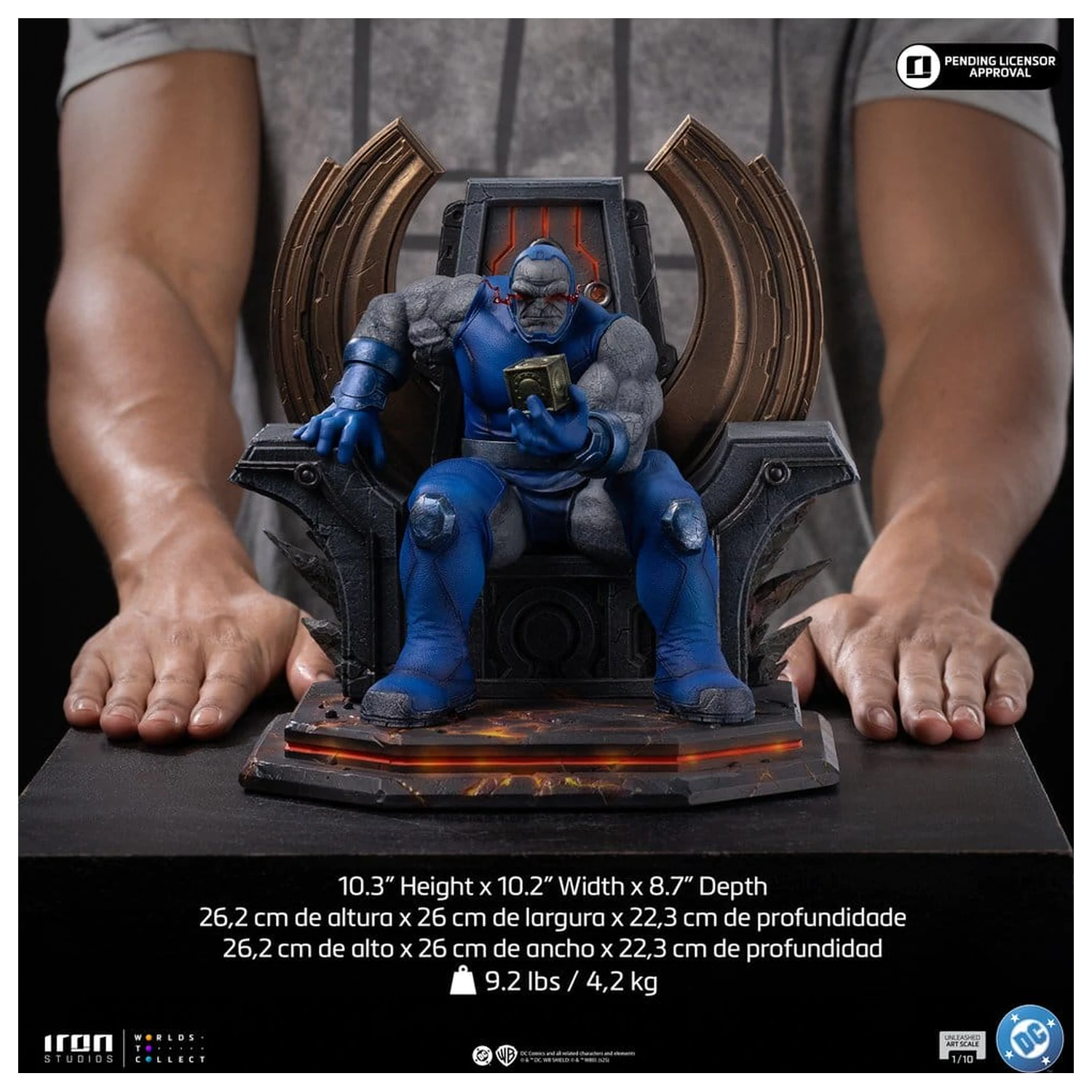 DC Comics Art Scale 1/10 Darkseid Unleashed szobor figura 26 cm termékfotó