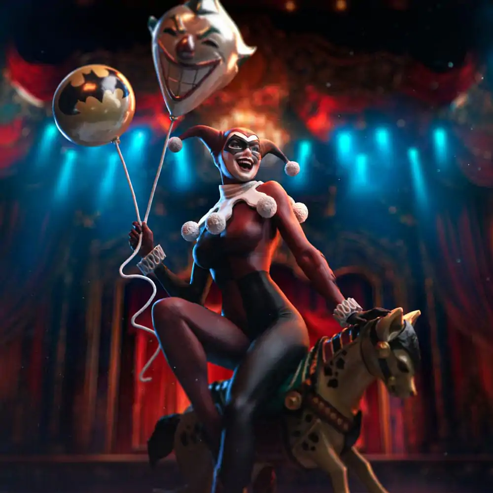 DC Comics Art Scale 1/10 Harley Quinn Unleashed szobor figura 30 cm termékfotó