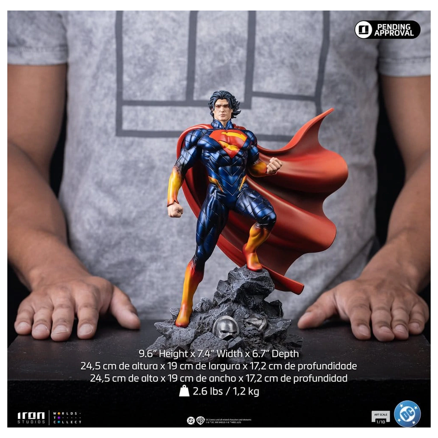 DC Comics Art Scale 1/10 Superman Absolute szobor figura 25 cm termékfotó