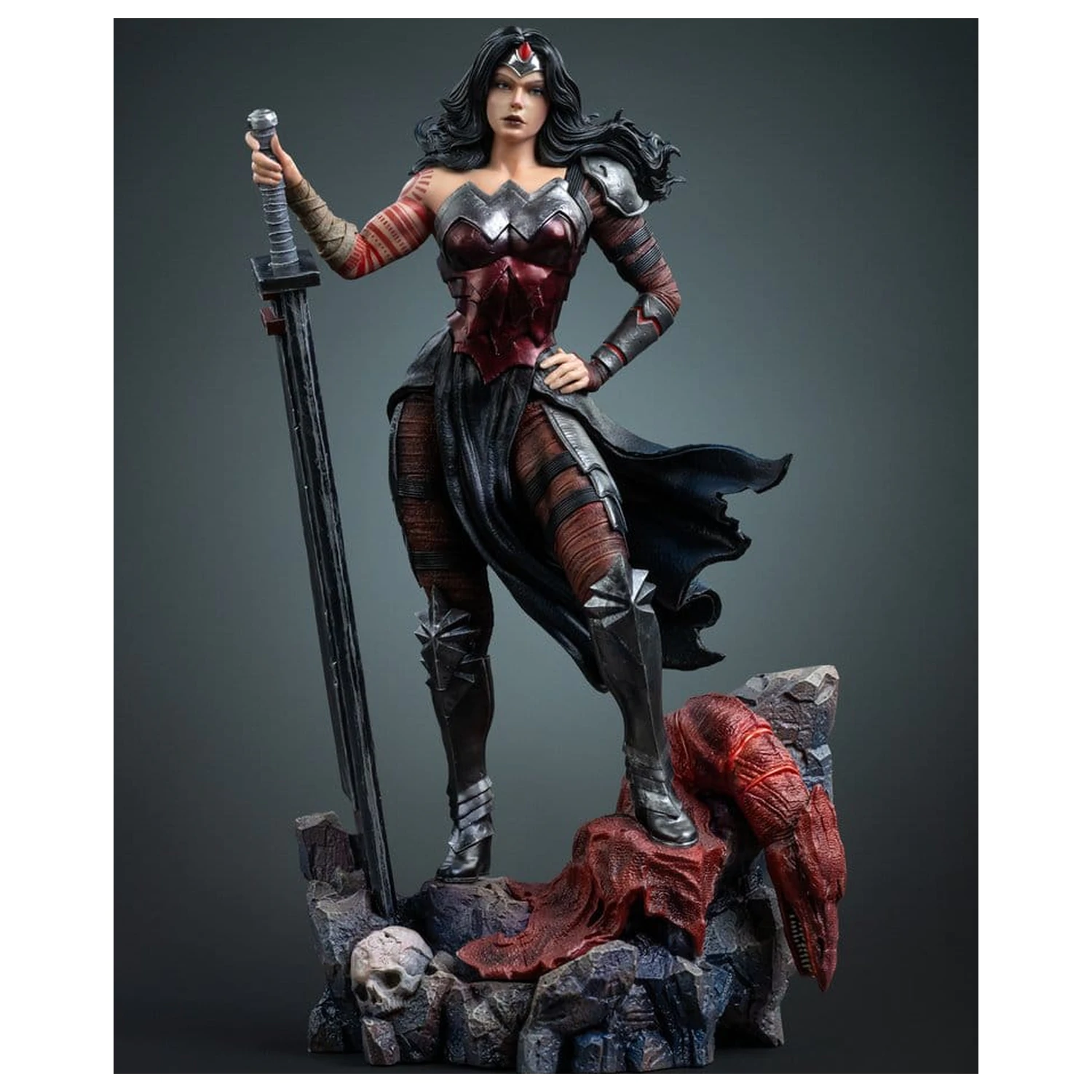 DC Comics Art Scale 1/10 Wonder Woman Absolute szobor figura 25 cm termékfotó
