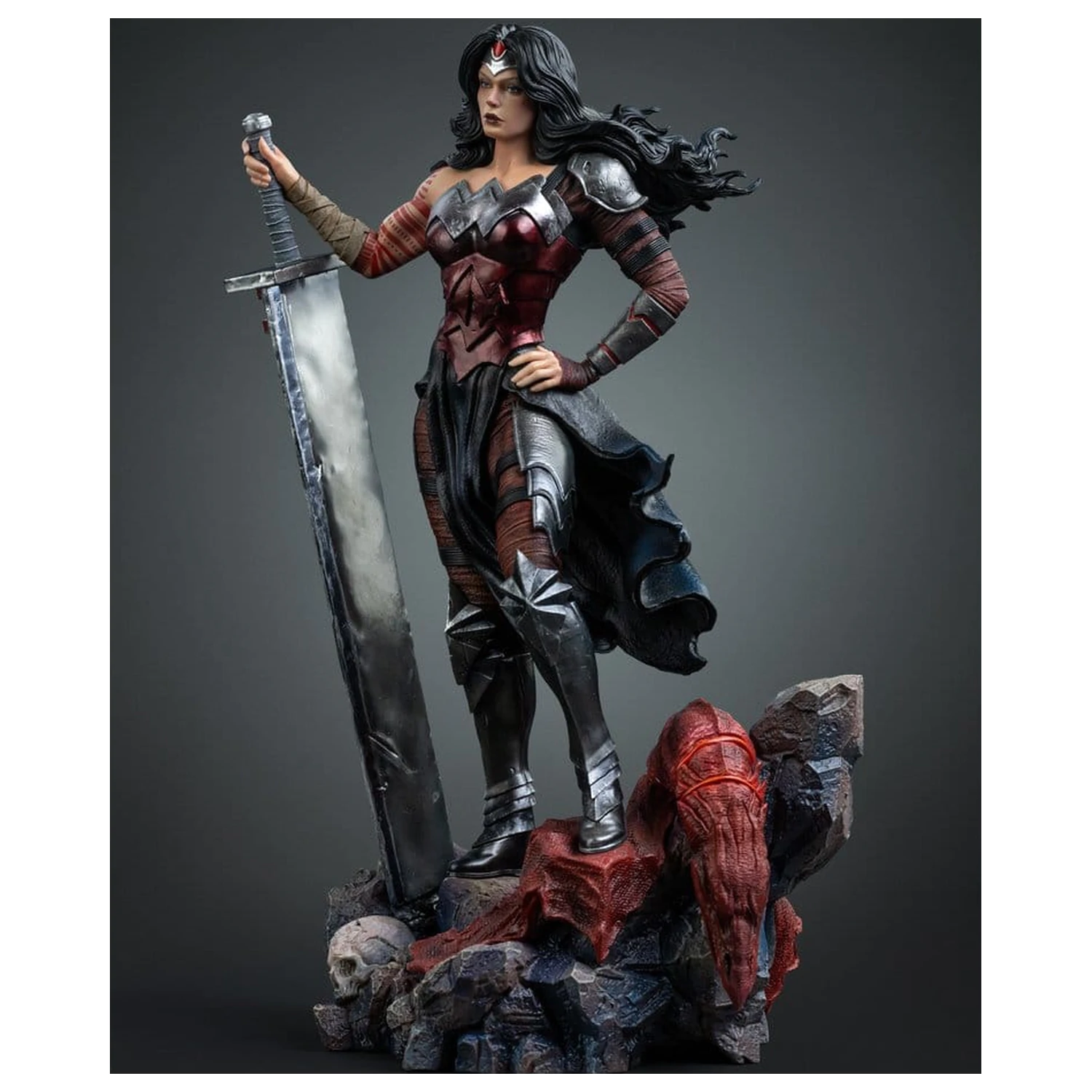 DC Comics Art Scale 1/10 Wonder Woman Absolute szobor figura 25 cm termékfotó