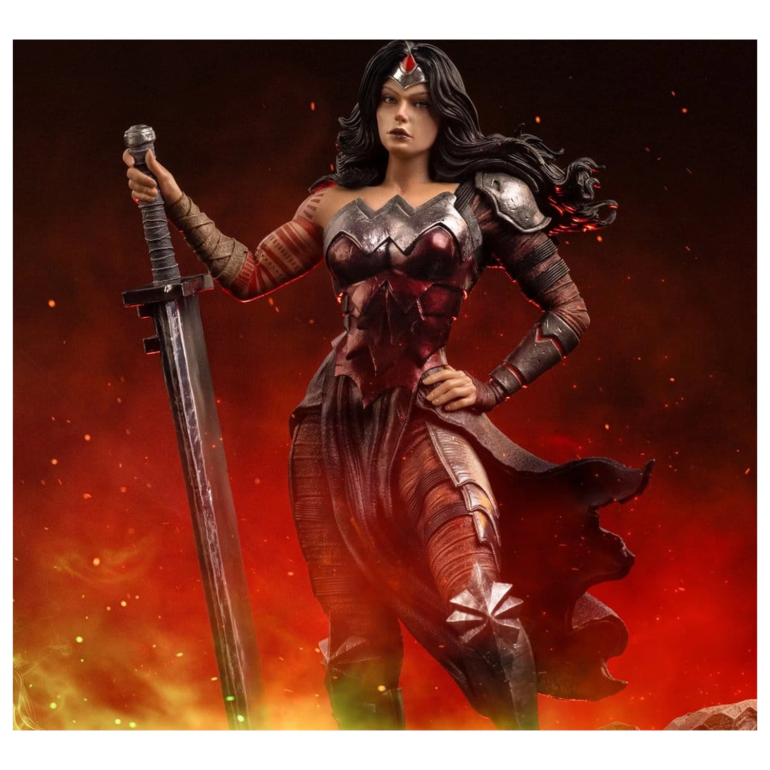 DC Comics Art Scale 1/10 Wonder Woman Absolute szobor figura 25 cm termékfotó