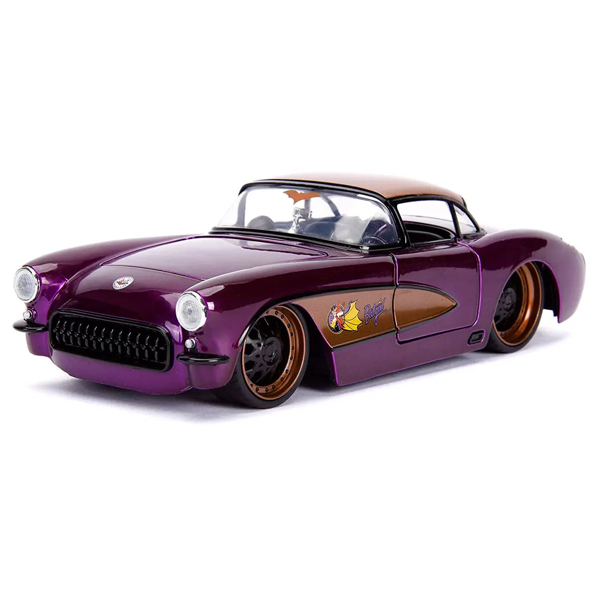 DC Comics Batgirl Chevy Corvette 1957 metál kocsi &amp; figura csomag termékfotó