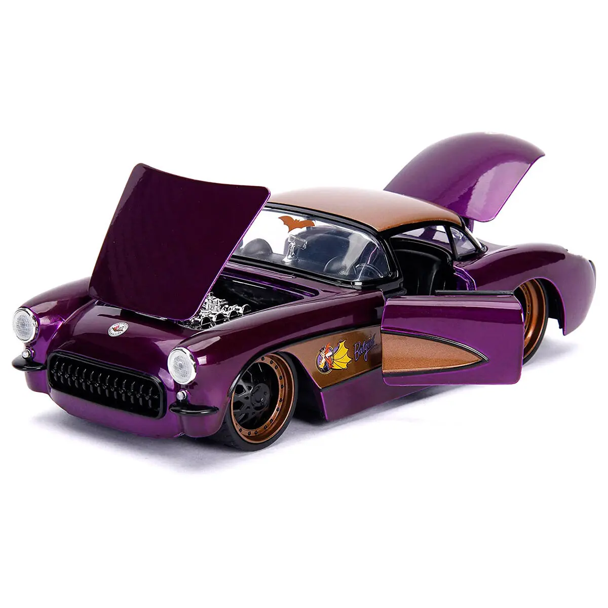 DC Comics Batgirl Chevy Corvette 1957 metál kocsi &amp; figura csomag termékfotó