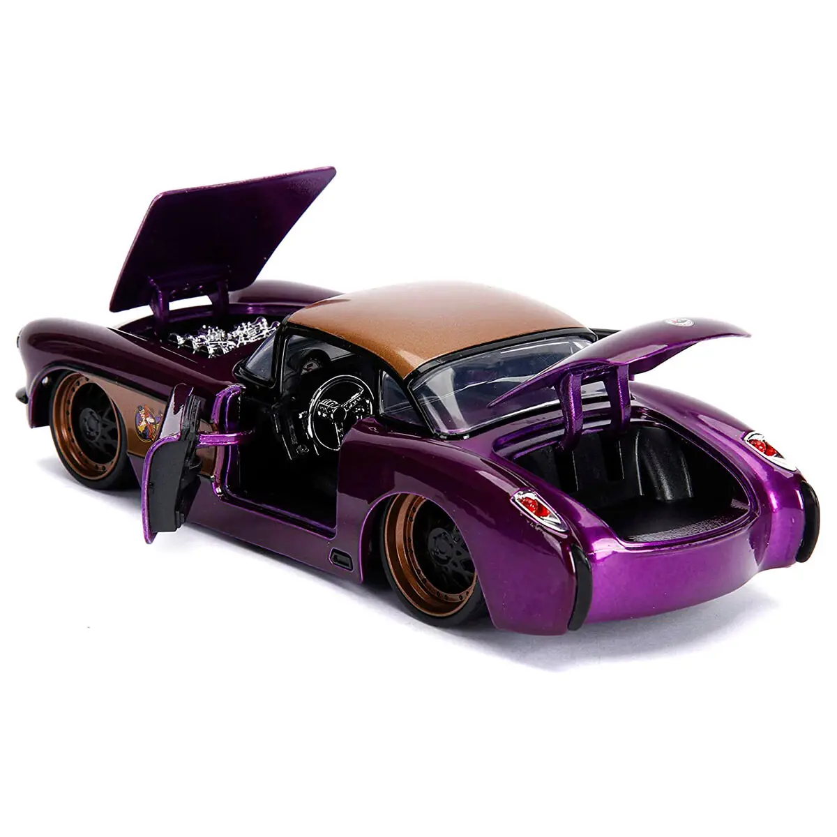 DC Comics Batgirl Chevy Corvette 1957 metál kocsi &amp; figura csomag termékfotó