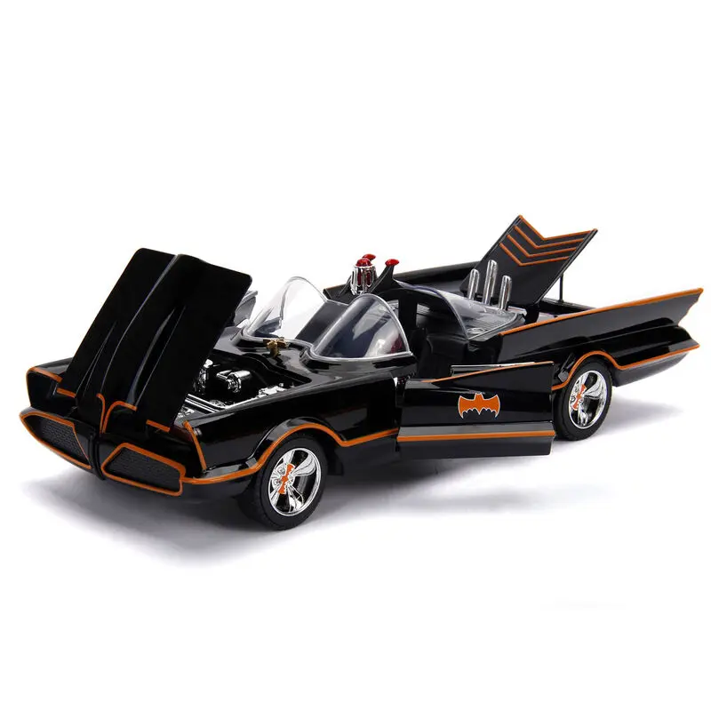 DC Comics Batman and Robin Batmobil Metal 1966 autó és figura szett termékfotó
