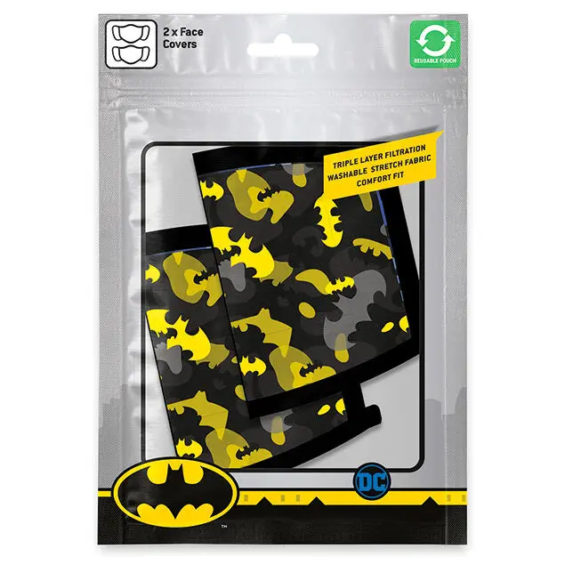 DC Comics Batman camouflage 2 db-os prémium többször használható maszk termékfotó