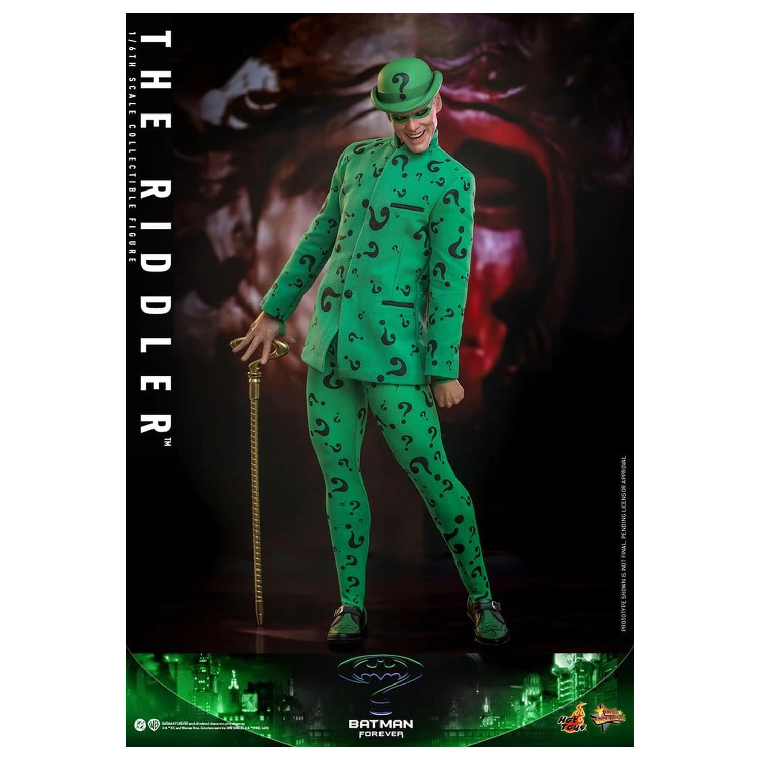 DC Comics Batman Forever Movie Masterpiece akciófigura 1/6 Riddler 31 cm termékfotó