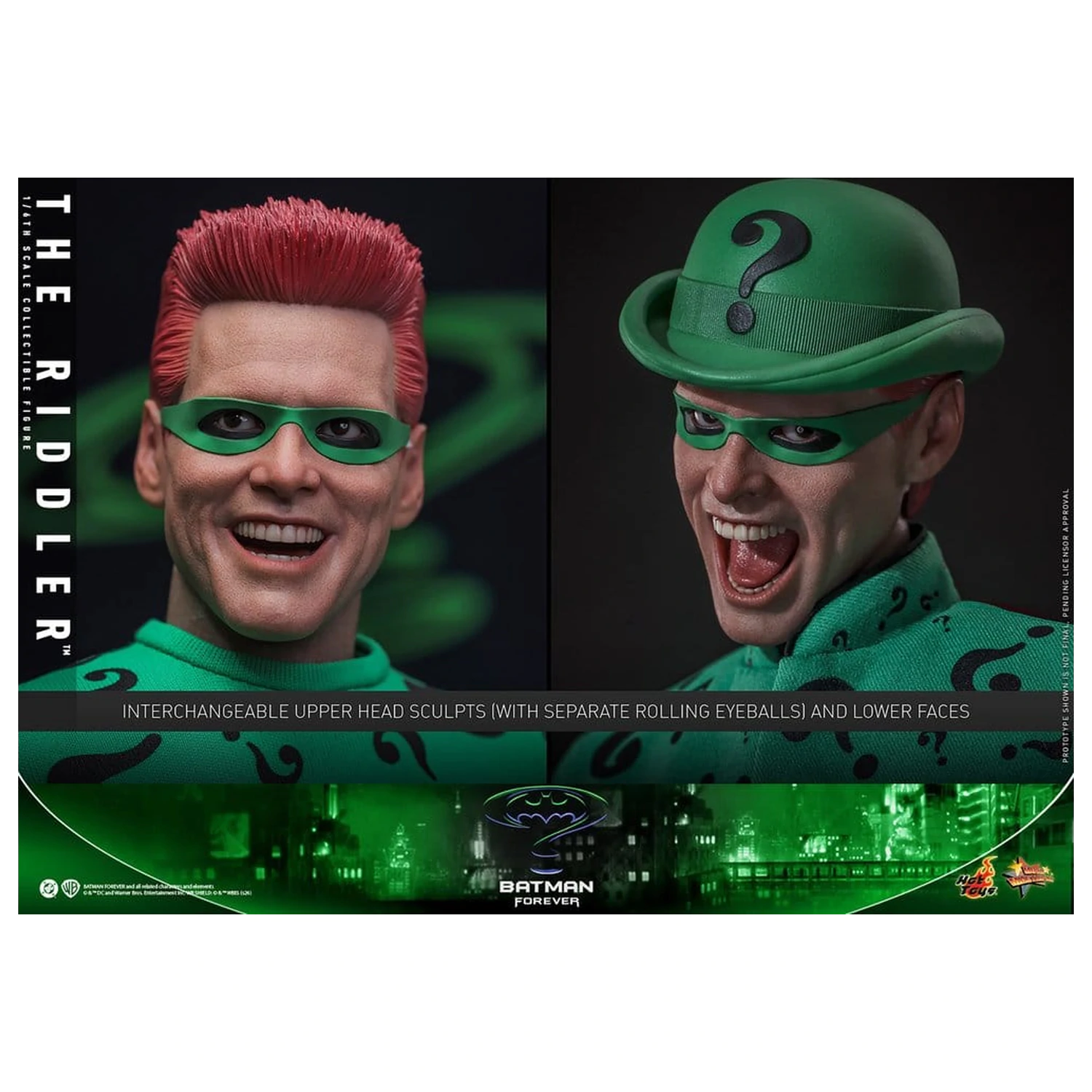 DC Comics Batman Forever Movie Masterpiece akciófigura 1/6 Riddler 31 cm termékfotó