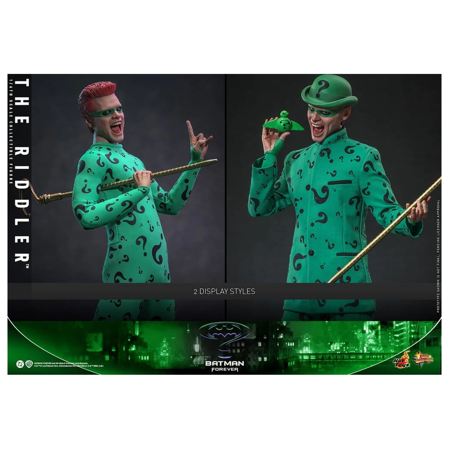 DC Comics Batman Forever Movie Masterpiece akciófigura 1/6 Riddler 31 cm termékfotó