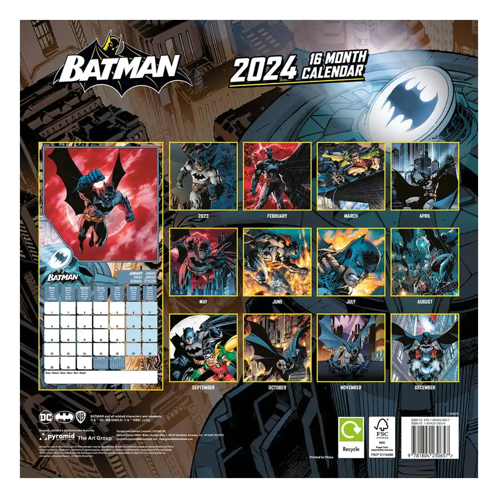DC Comics Batman naptár 2024 Fanbase