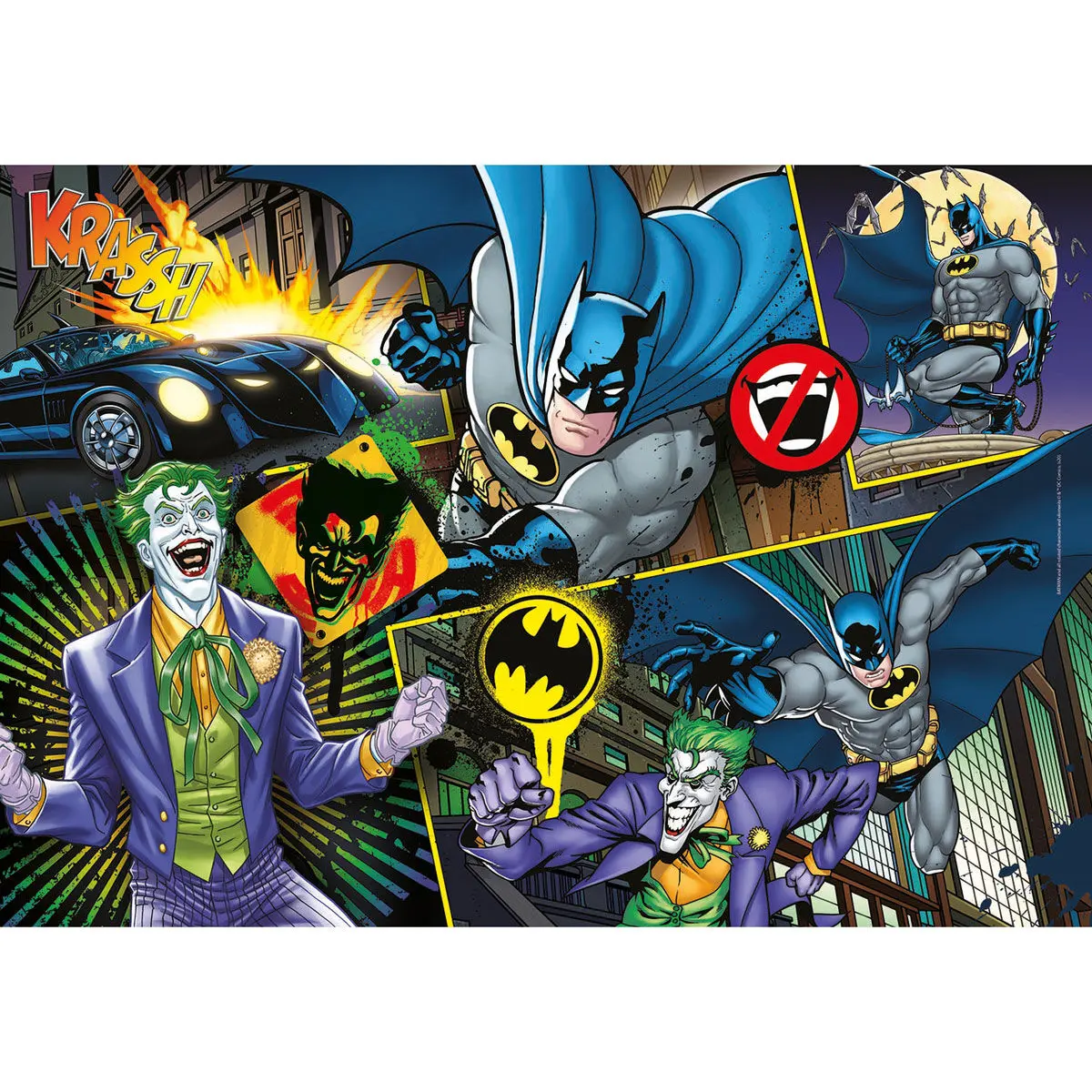 DC Comics Supercolor Jigsaw Puzzle Batman (104 Stücke) termékfotó