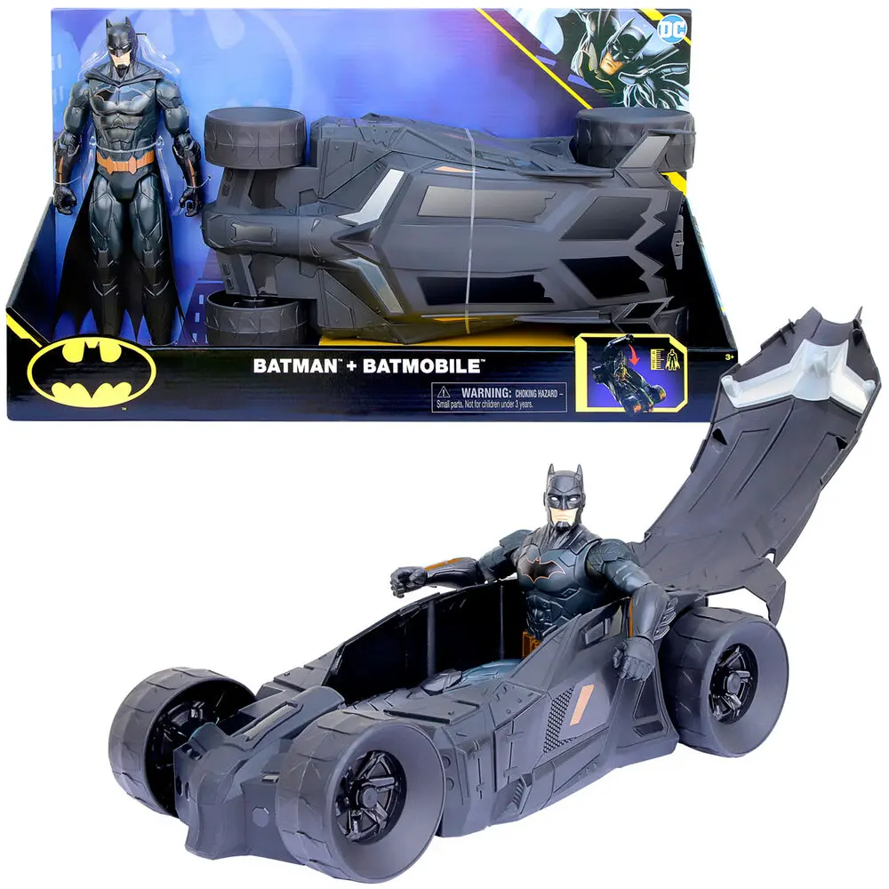 DC Comics Batmobil + Batman figura 30cm termékfotó