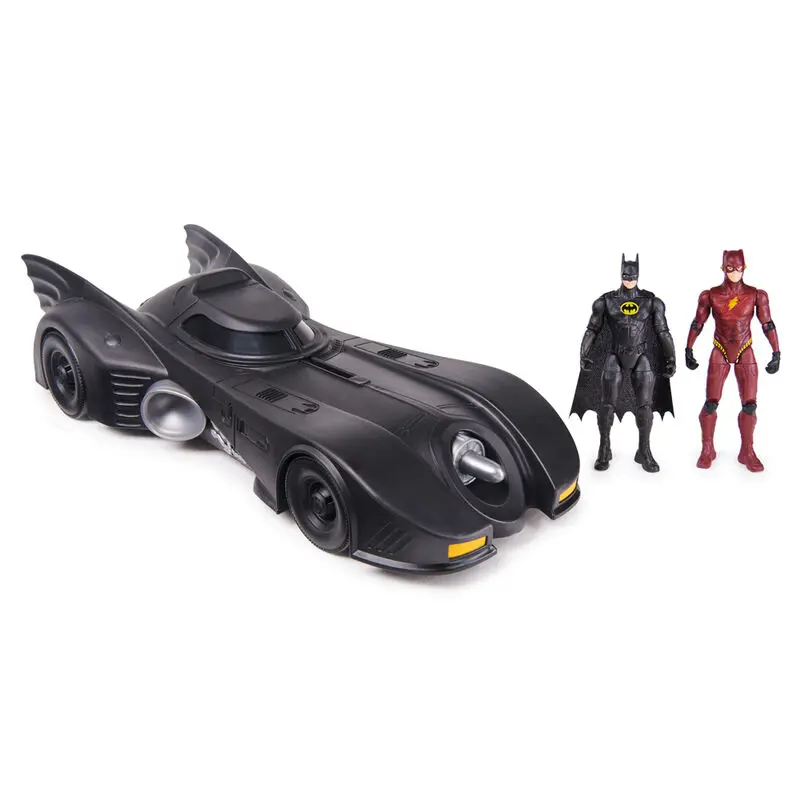 DC Comics Batmobile jármű + Flash és Batman figurák 10cm termékfotó
