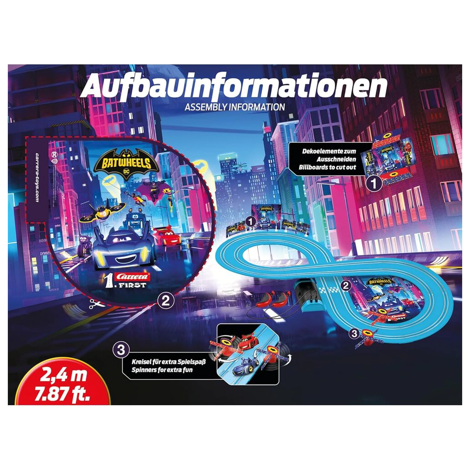 DC Comics Batwheels Ready to Roll elektromos versenypálya termékfotó