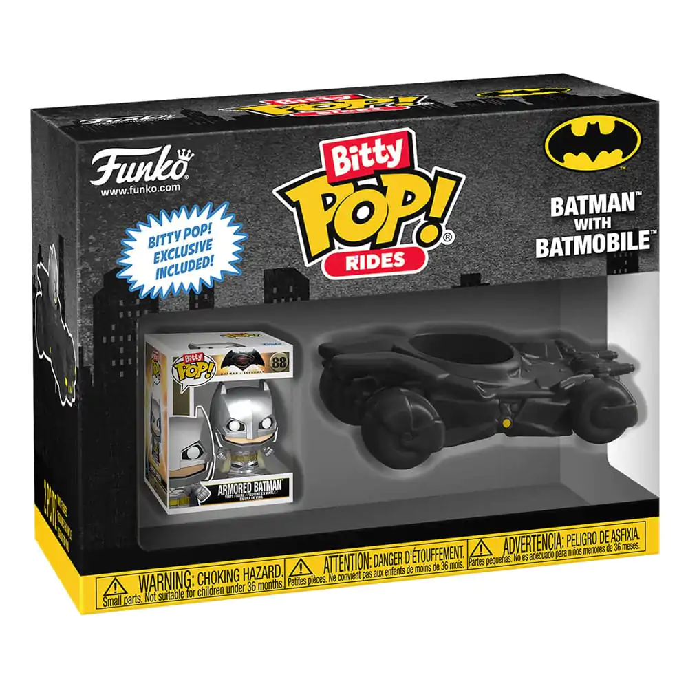 DC Comics Bitty Funko POP! Rides Vinyl figura Batman w/Batmobile 2,5 cm termékfotó