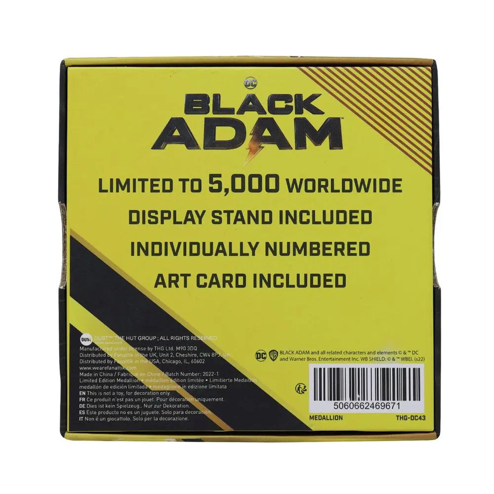 DC Comics Black Adam Medallion Justice Society of America Limitált kiadás termékfotó