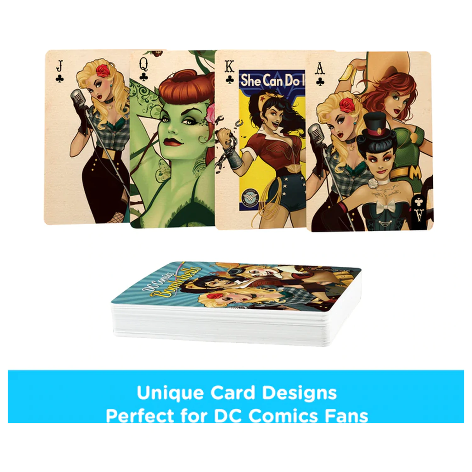 DC Comics Bombshells kártyajáték termékfotó