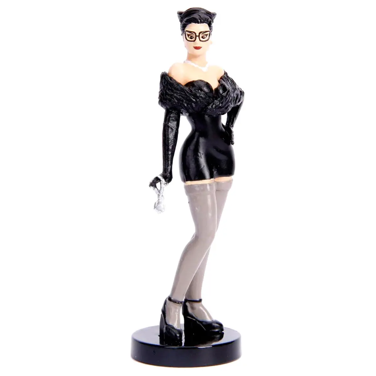 DC Comics Catwoman Cadillac Coupe Deville 1959 fém kocsi és figura csomag termékfotó