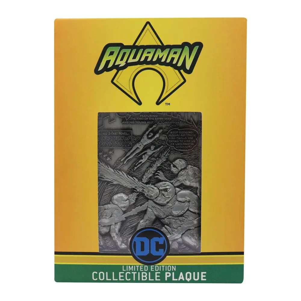 DC Comics Collectible Plaque Aquaman Limitált kiadás termékfotó