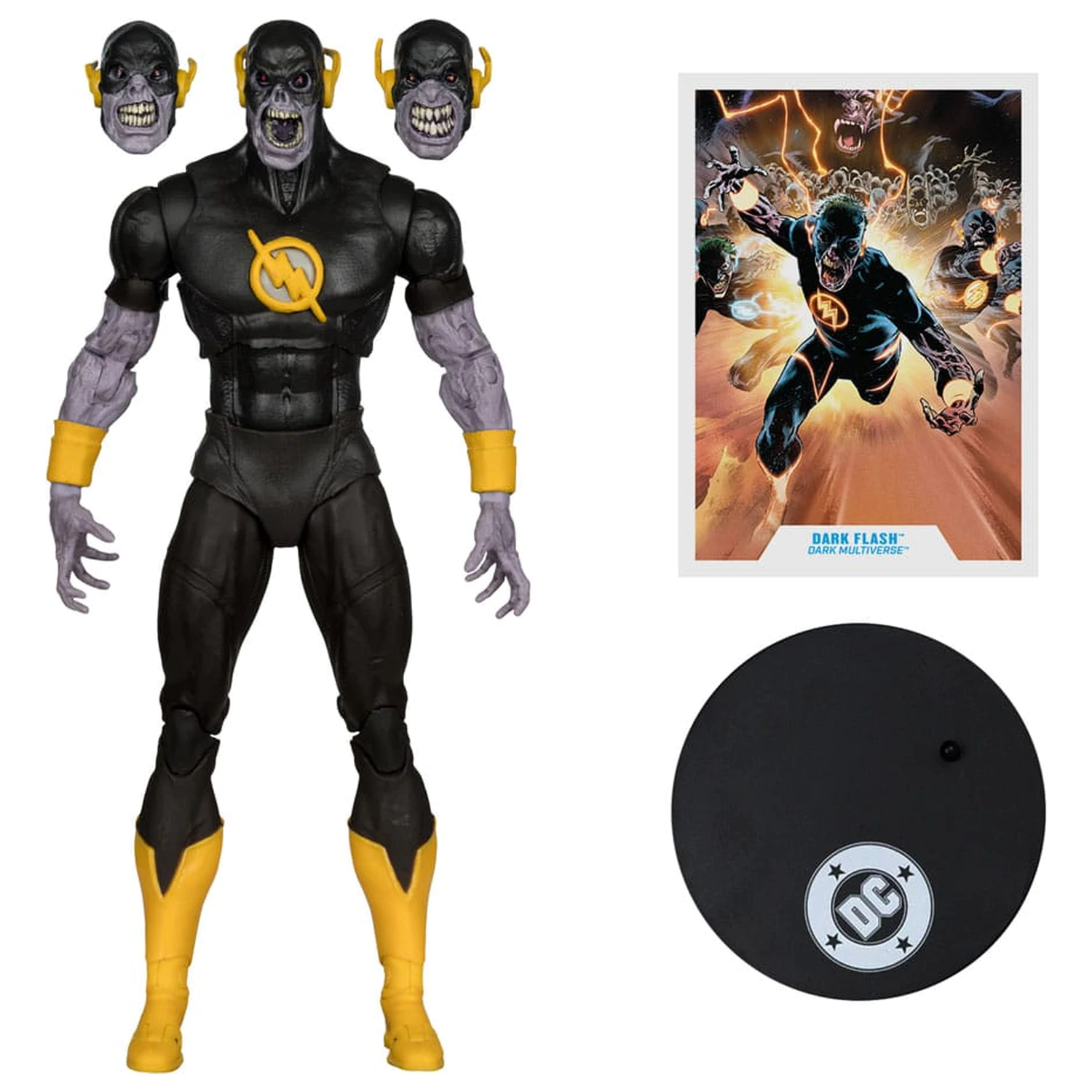 DC Comics DC Multiverse Dark Flash (Dark Mulitverse) (Red Platinum Edition) akciófigura 18 cm termékfotó