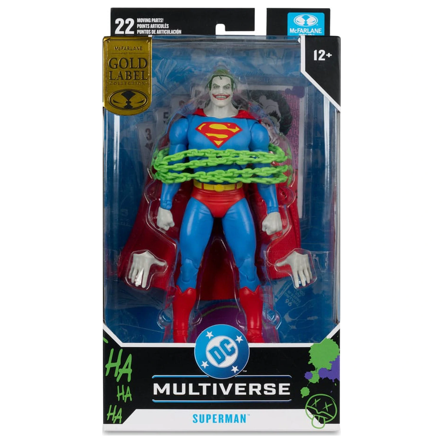 DC Comics DC Multiverse Superman (Superman #9) (Jokerized) (Gold Label) akciófigura 18 cm termékfotó