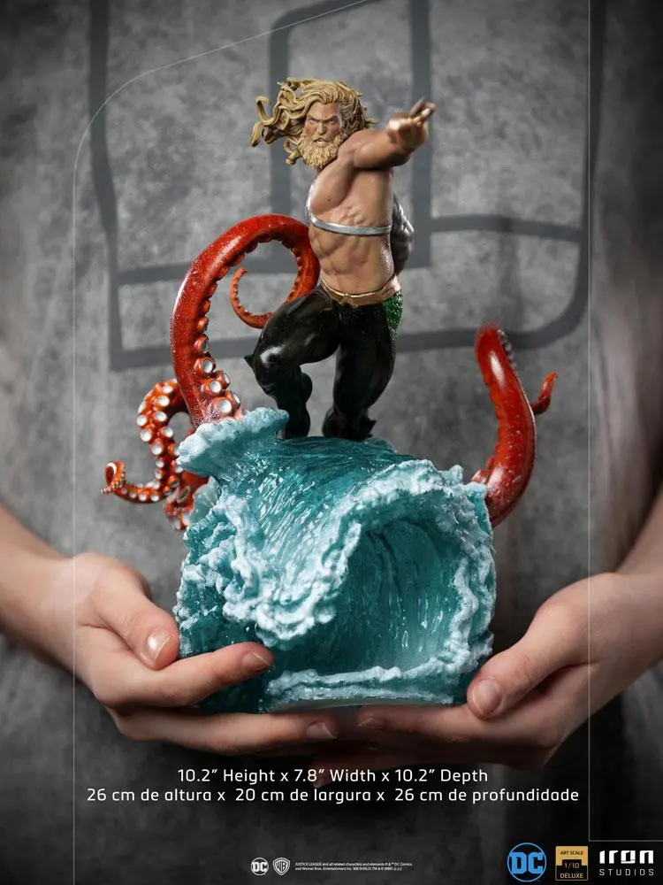 DC Comics Deluxe Art Scale 1/10 Aquaman szobor figura 26 cm termékfotó