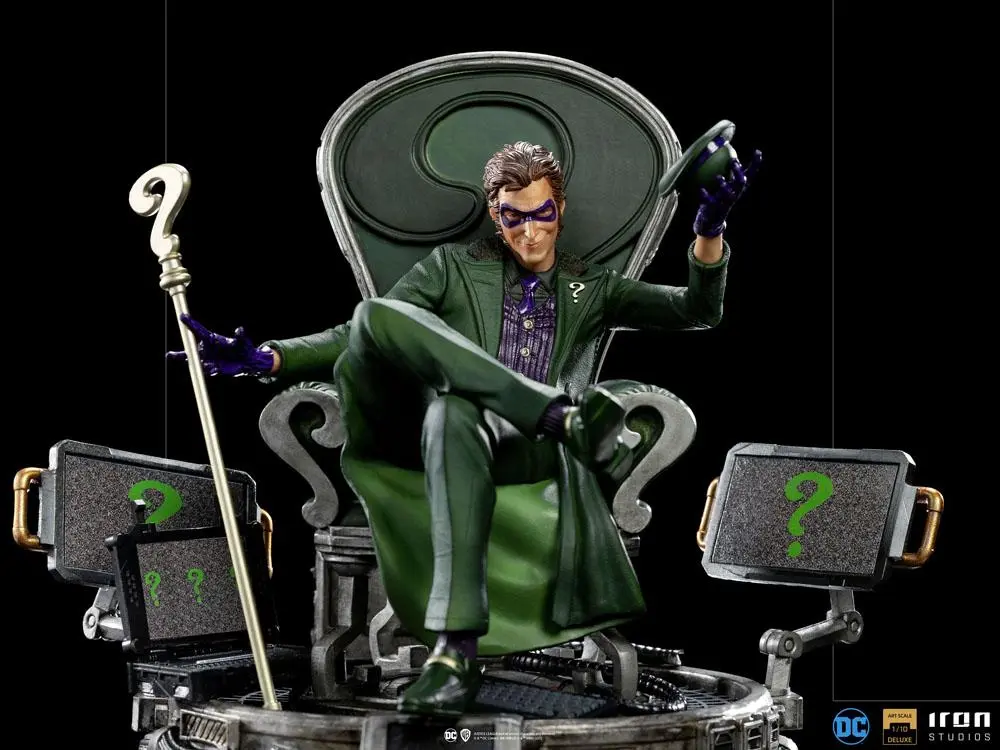 DC Comics Deluxe Art Scale 1/10 The Riddler szobor figura 24 cm termékfotó