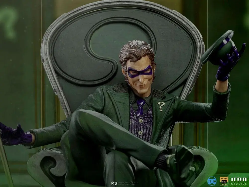 DC Comics Deluxe Art Scale 1/10 The Riddler szobor figura 24 cm termékfotó