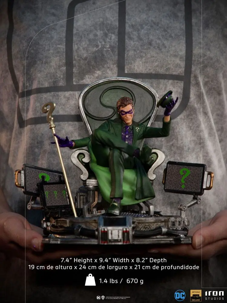 DC Comics Deluxe Art Scale 1/10 The Riddler szobor figura 24 cm termékfotó