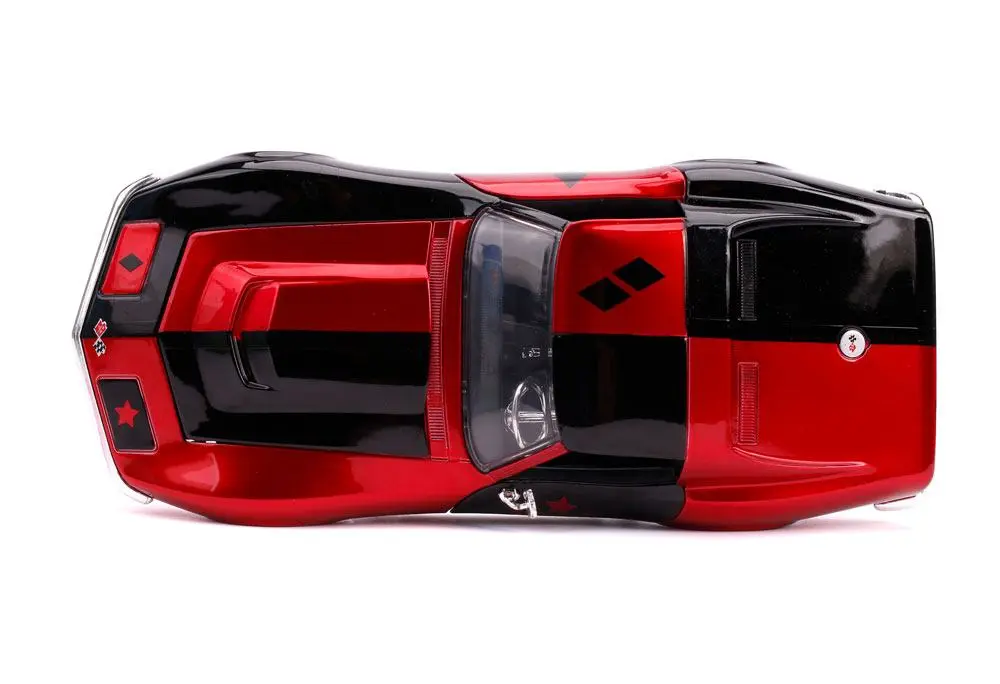 DC Comics Diecast Model 1/24 1969 Chevy Corvette Stingray és figura termékfotó