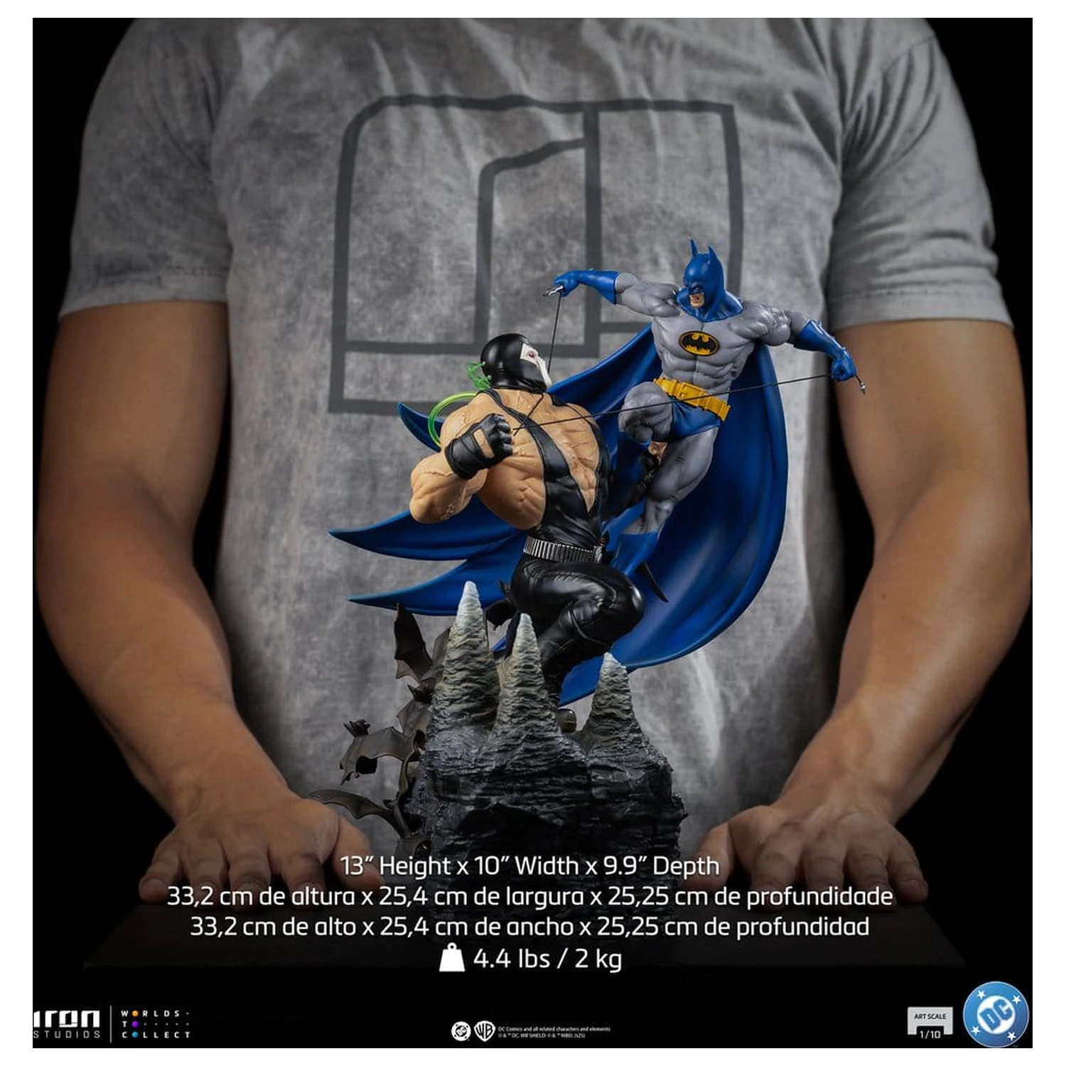DC Comics Diorama 1/10 Batman vs Bane 33 cm termékfotó