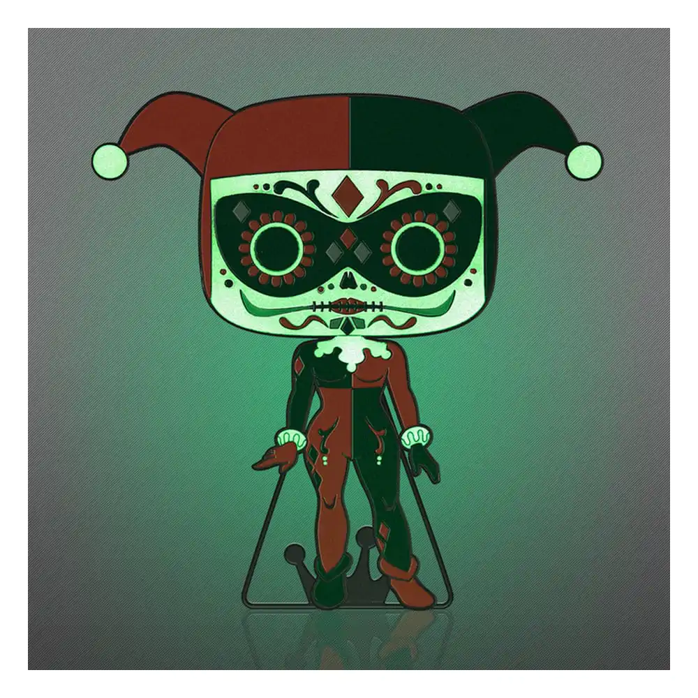 DC Comics DOTD Loungefly Funko POP! Enamel Pin Harley Quinn (Glow-in-the-Dark) 10 cm termékfotó